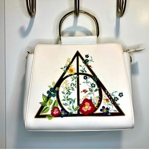 RARE Loungefly Harry Potter Embroiled Deathly Hallows Bag NWOT